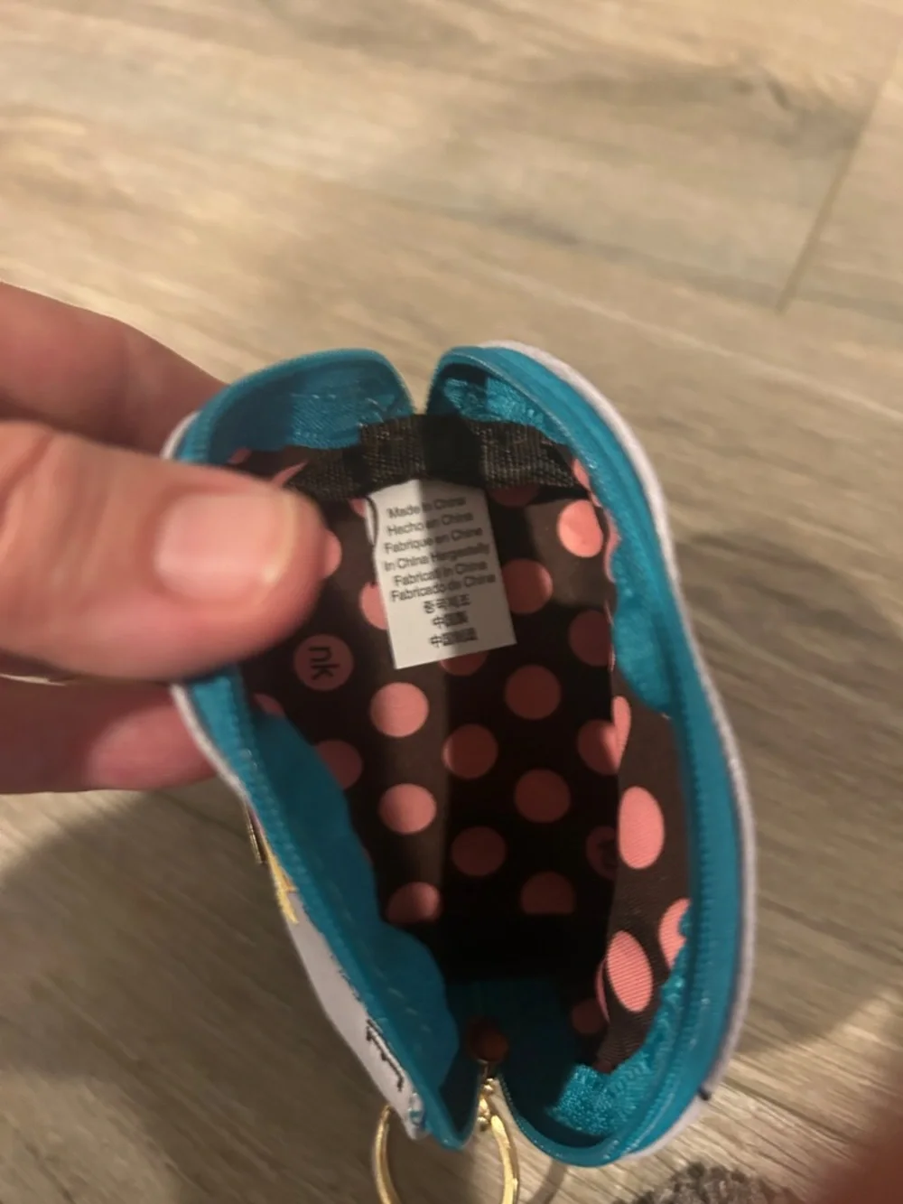 NWT Nikky Pastel “Fun Begins” Coin Pouch with‎ Keyring